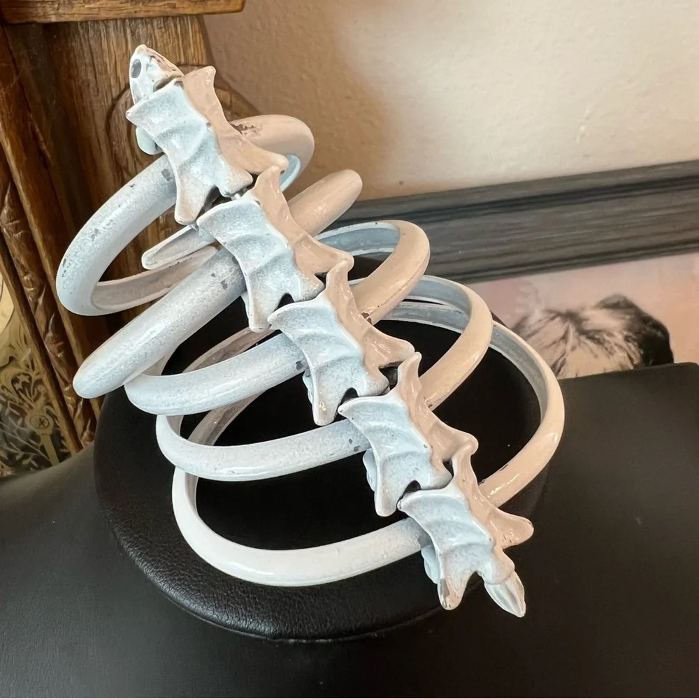 White alchemy Skeleton bones Halloween bracelet